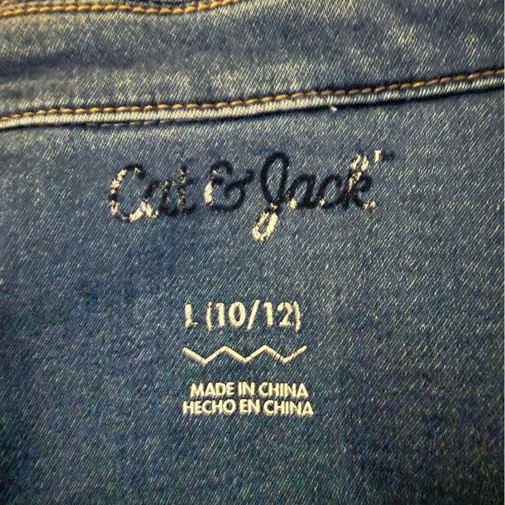 Cat & Jack Dark Blue Denim Jacket - Blue - Picture 3 of 6